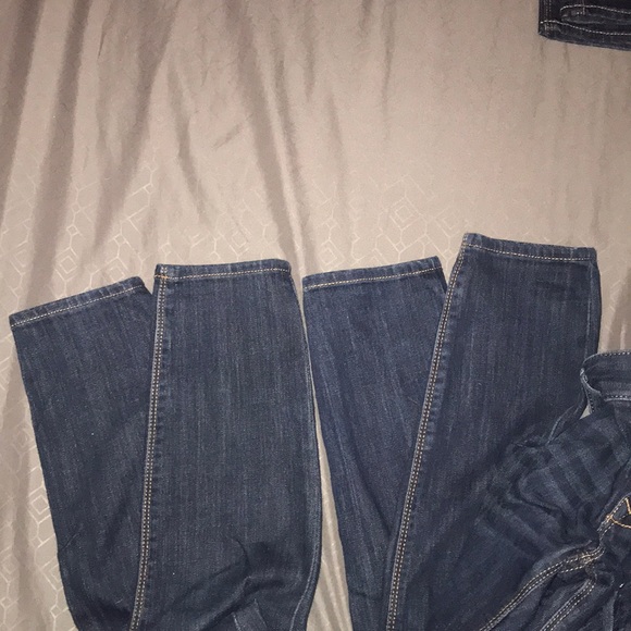 Express Size 2S Low Rise Denim Jean Leggings - Picture 4 of 4